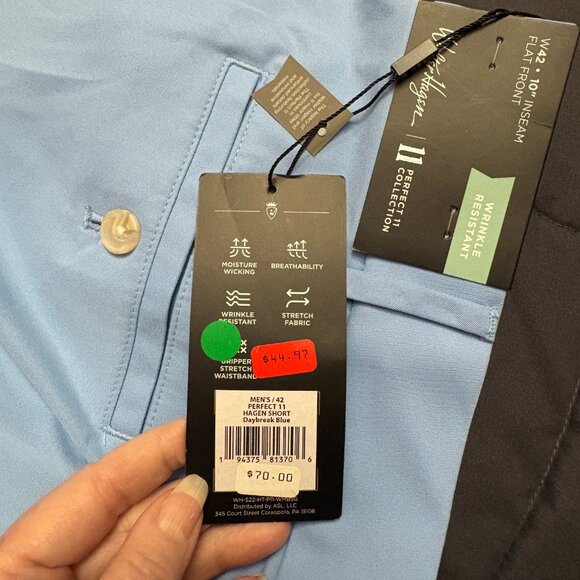 Walter Hagen Men's Perfect 11 Golf Shorts - 10 inch - Size: 42 - NWT - Picture 15 of 15